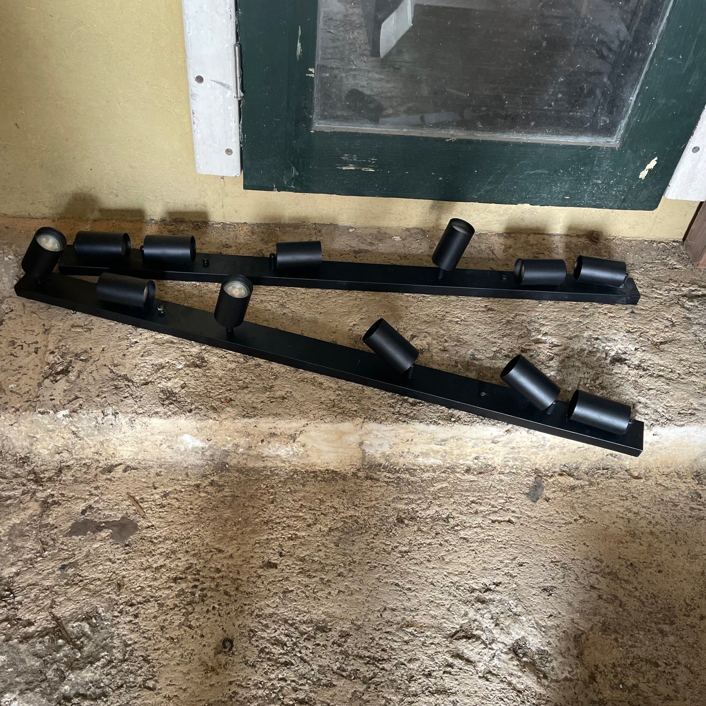 2 Black Track Lighting Fixtures