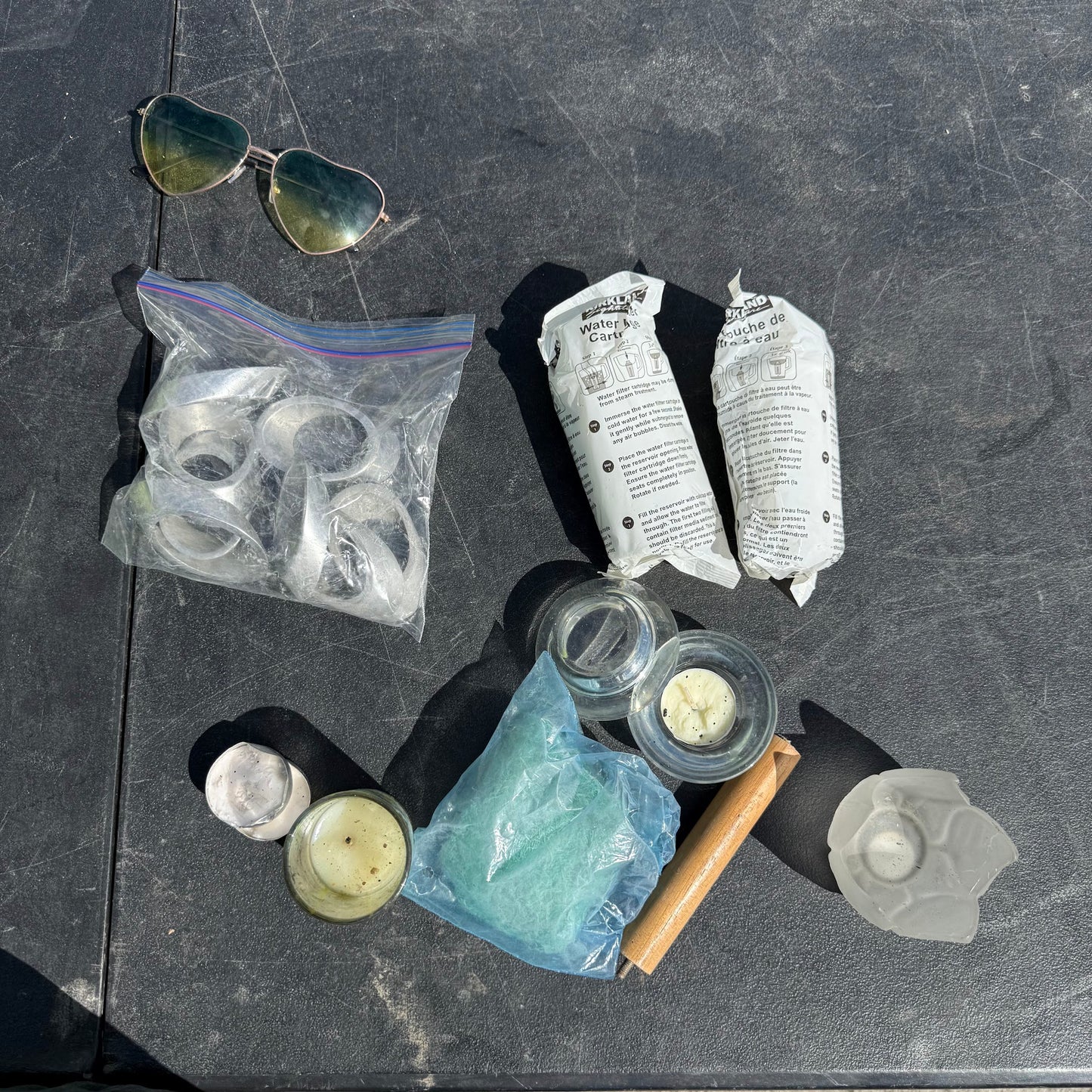 2 Kirkland Water Filter Cartridges and Miscellaneous Items