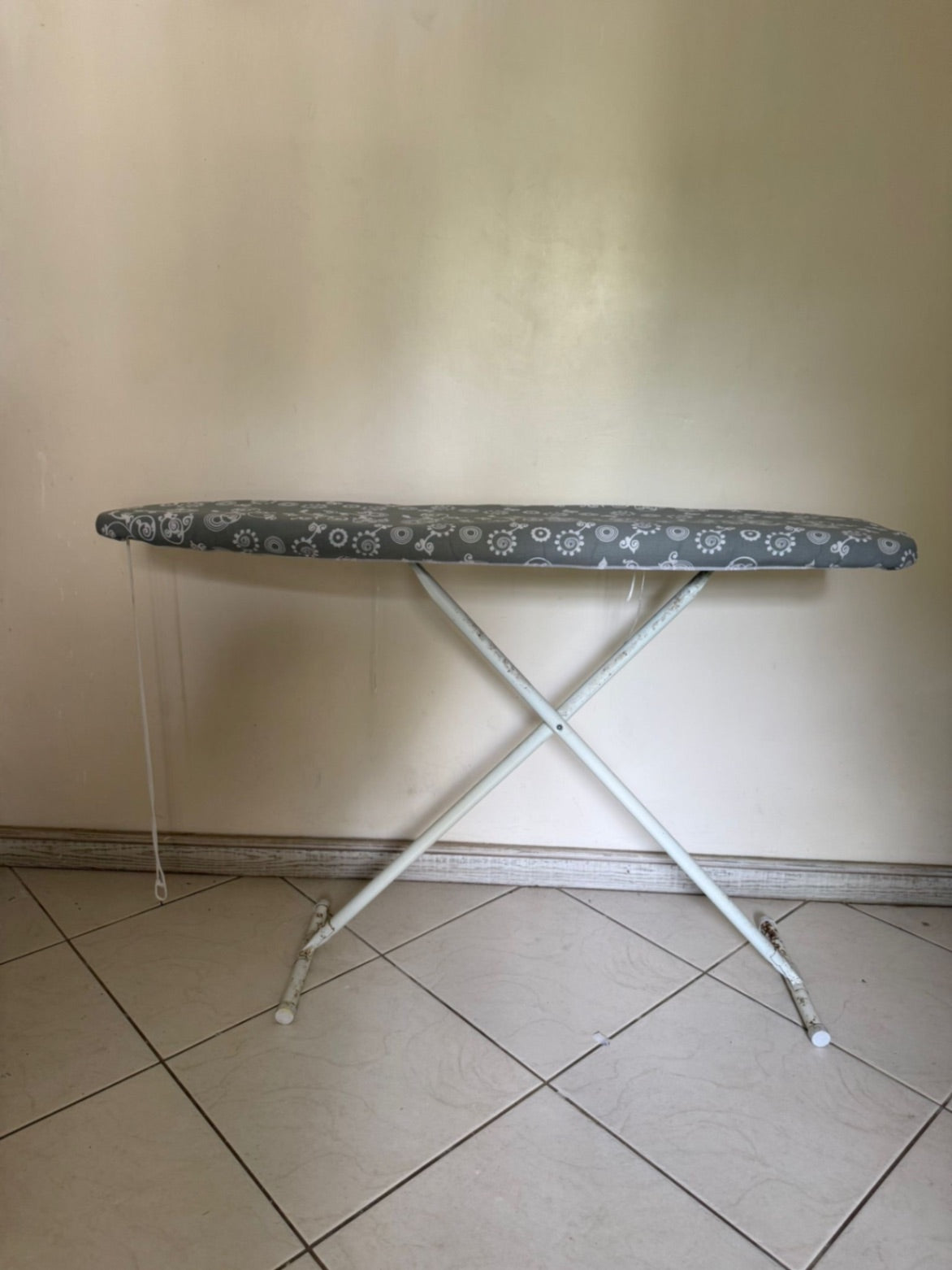 White metal Ironing Board