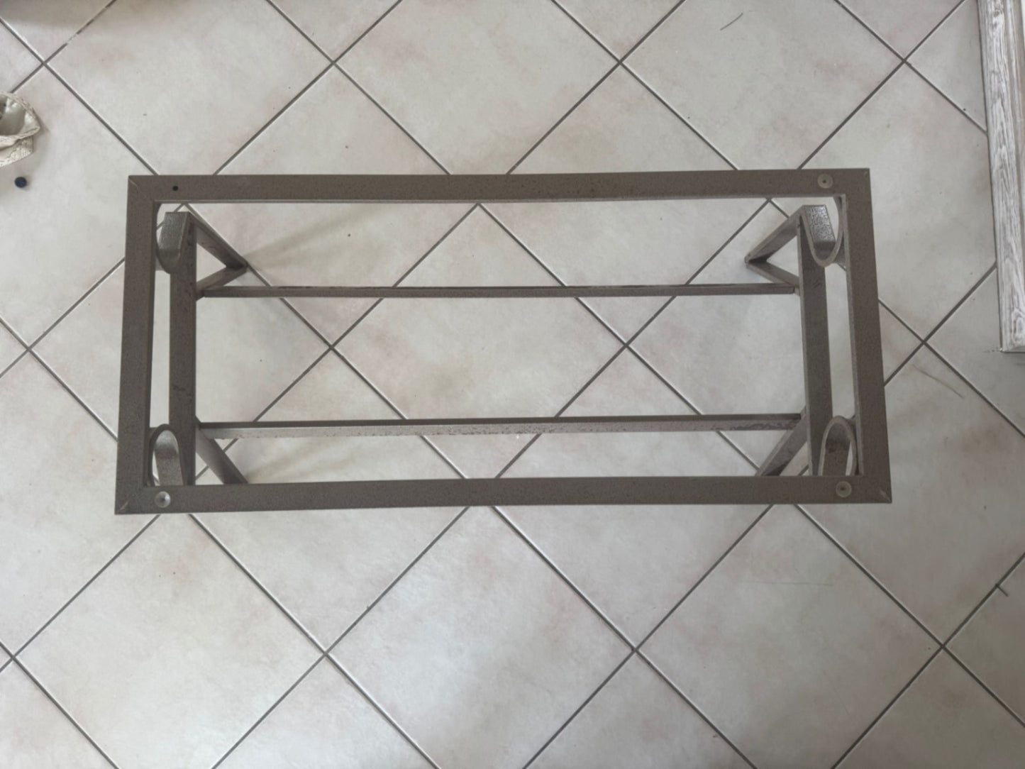 Gray metal Table Base