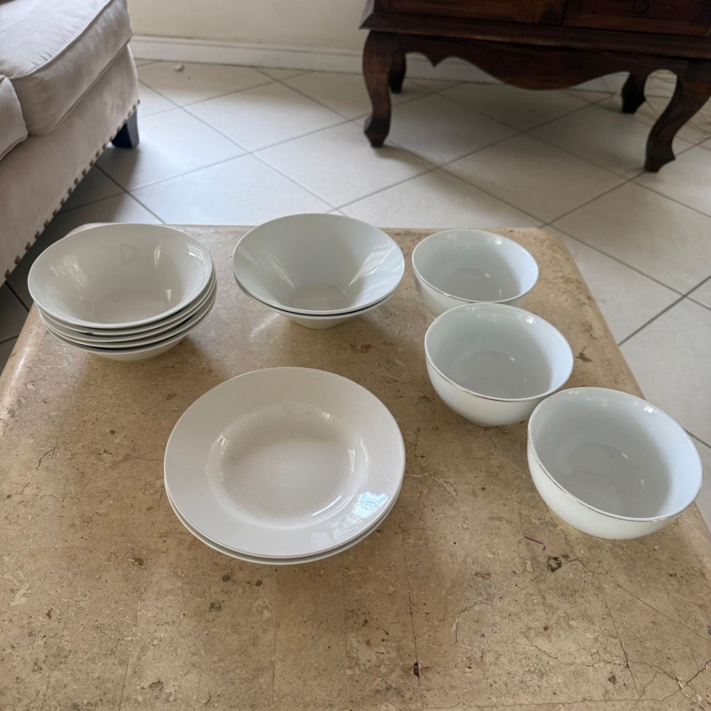 White Ceramic Bowls