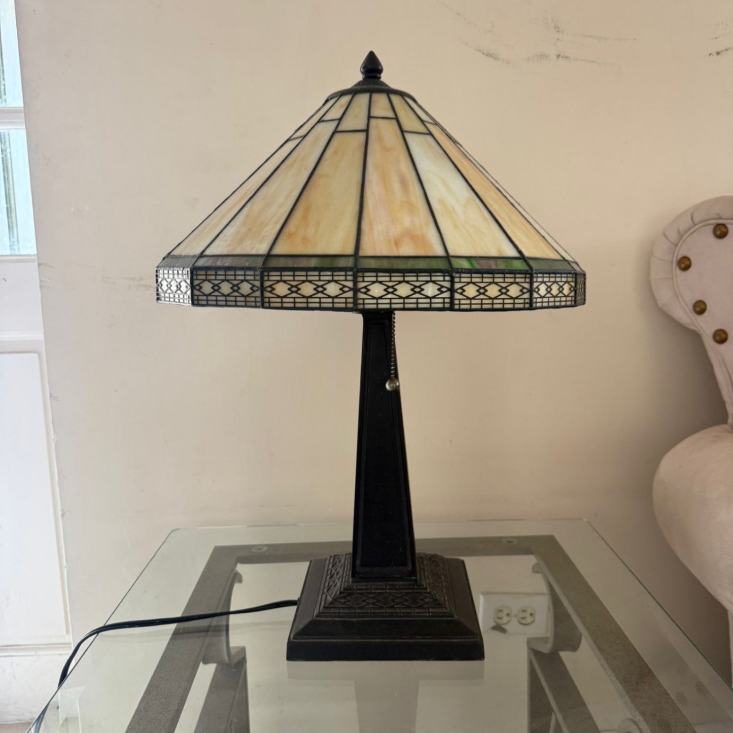 Decorative Lamp Cream, Black