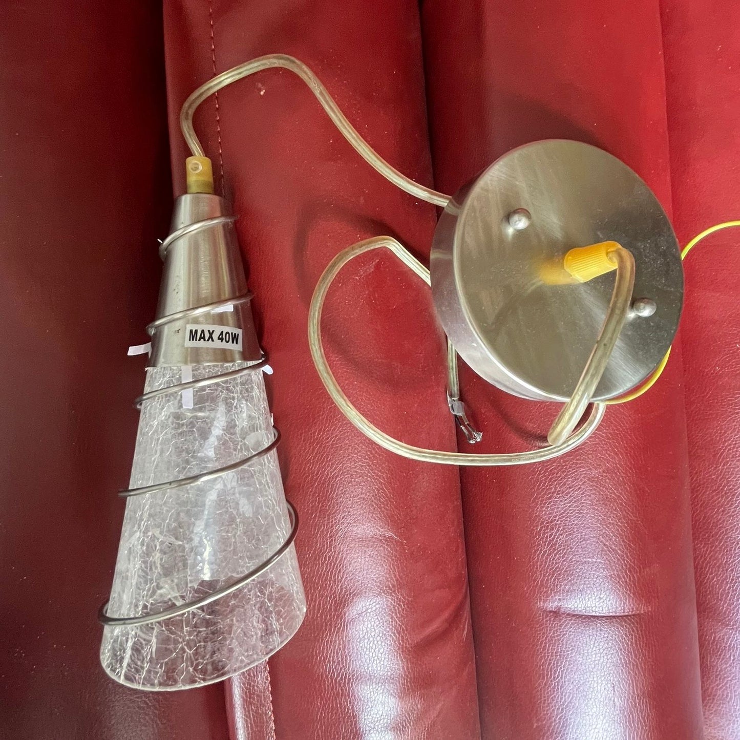 Ike Lite Design 1- Light Glass Pendant Lamp (Model 7541-4)