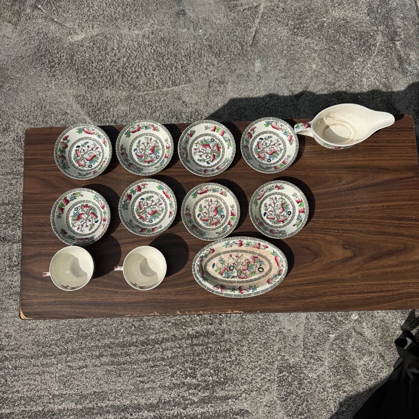 Ceramic Imari Style Floral Set