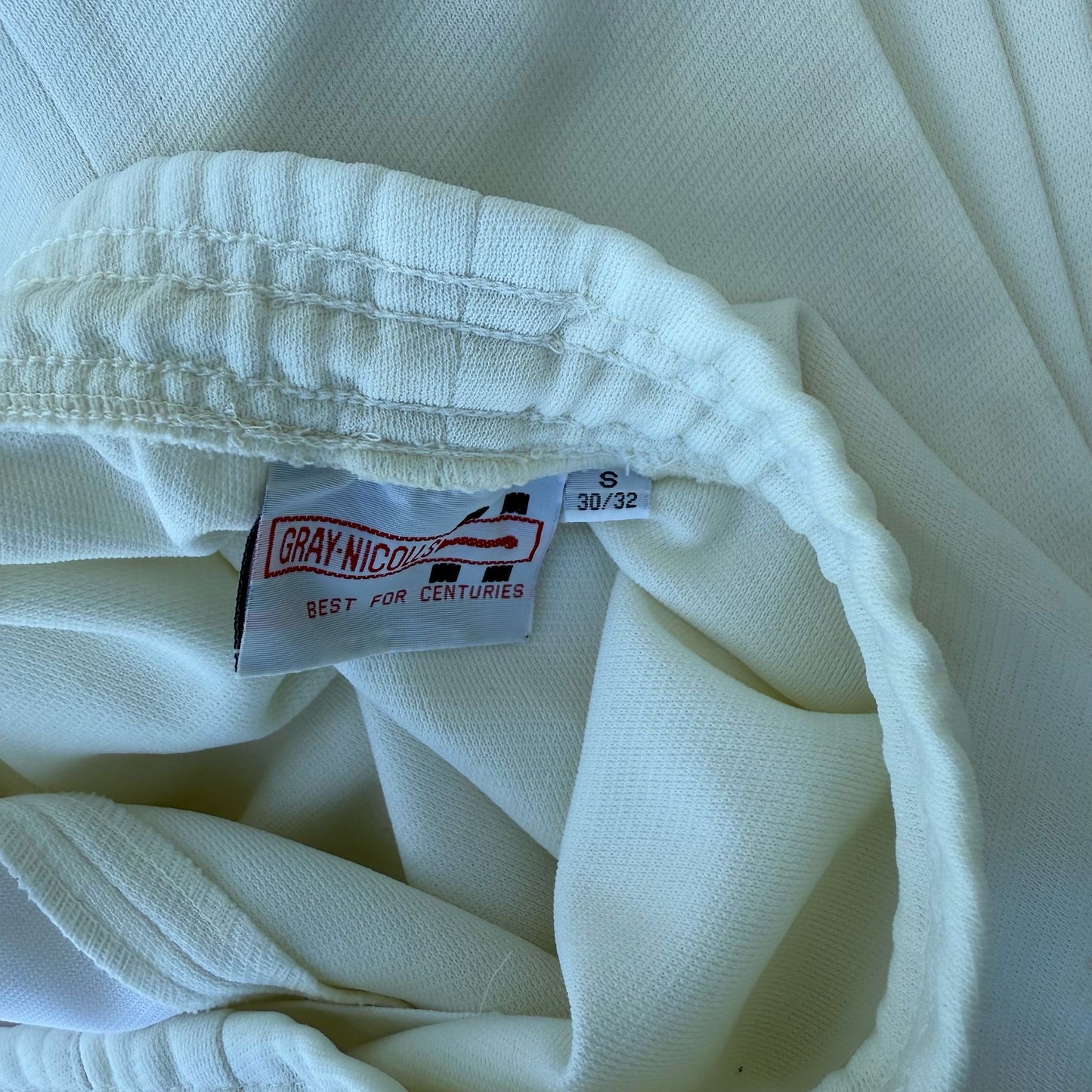 3 White Pairs of Cricket Trousers (M)