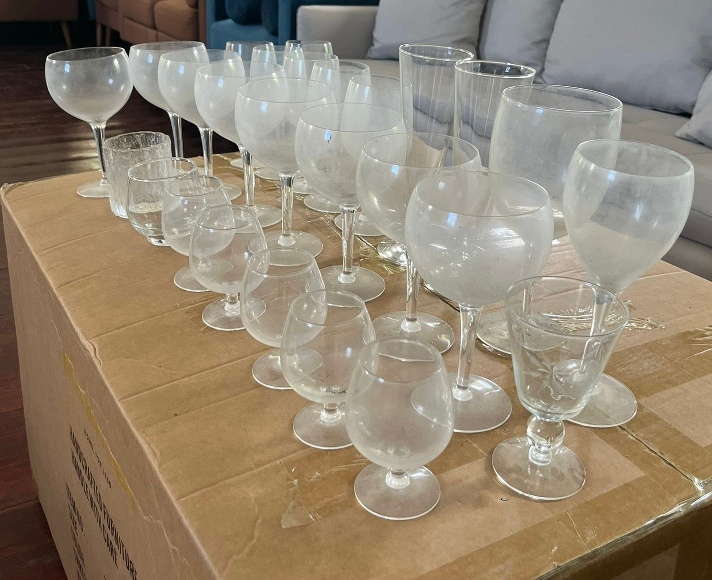 Box of Wine Glasses