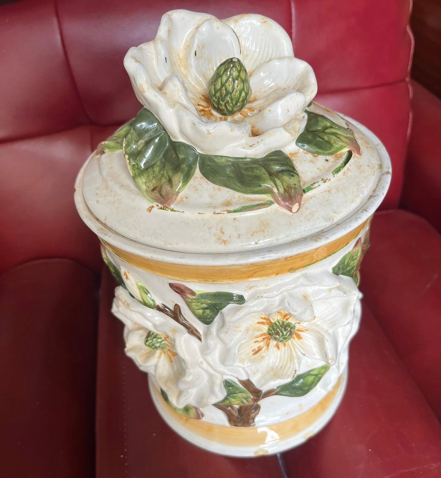 Floral Design Cookie Jar