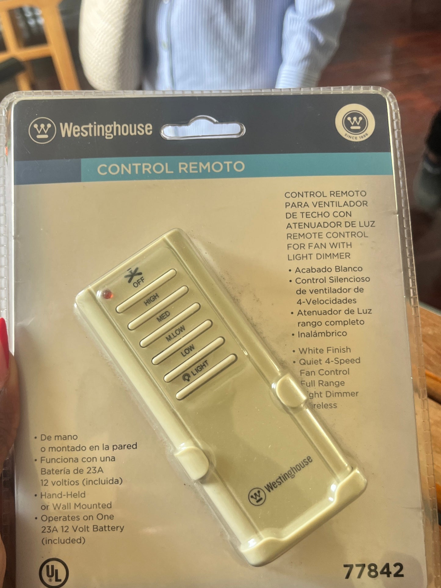 Westinghouse Universal Ceiling Fan Etc. Remote Controls