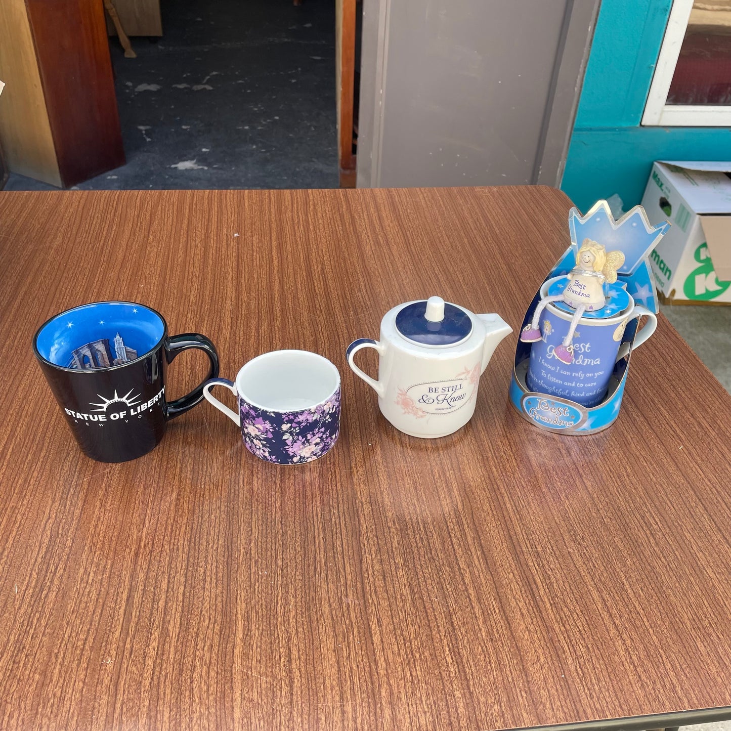 Assorted Novelty Mugs and Teapot Collection