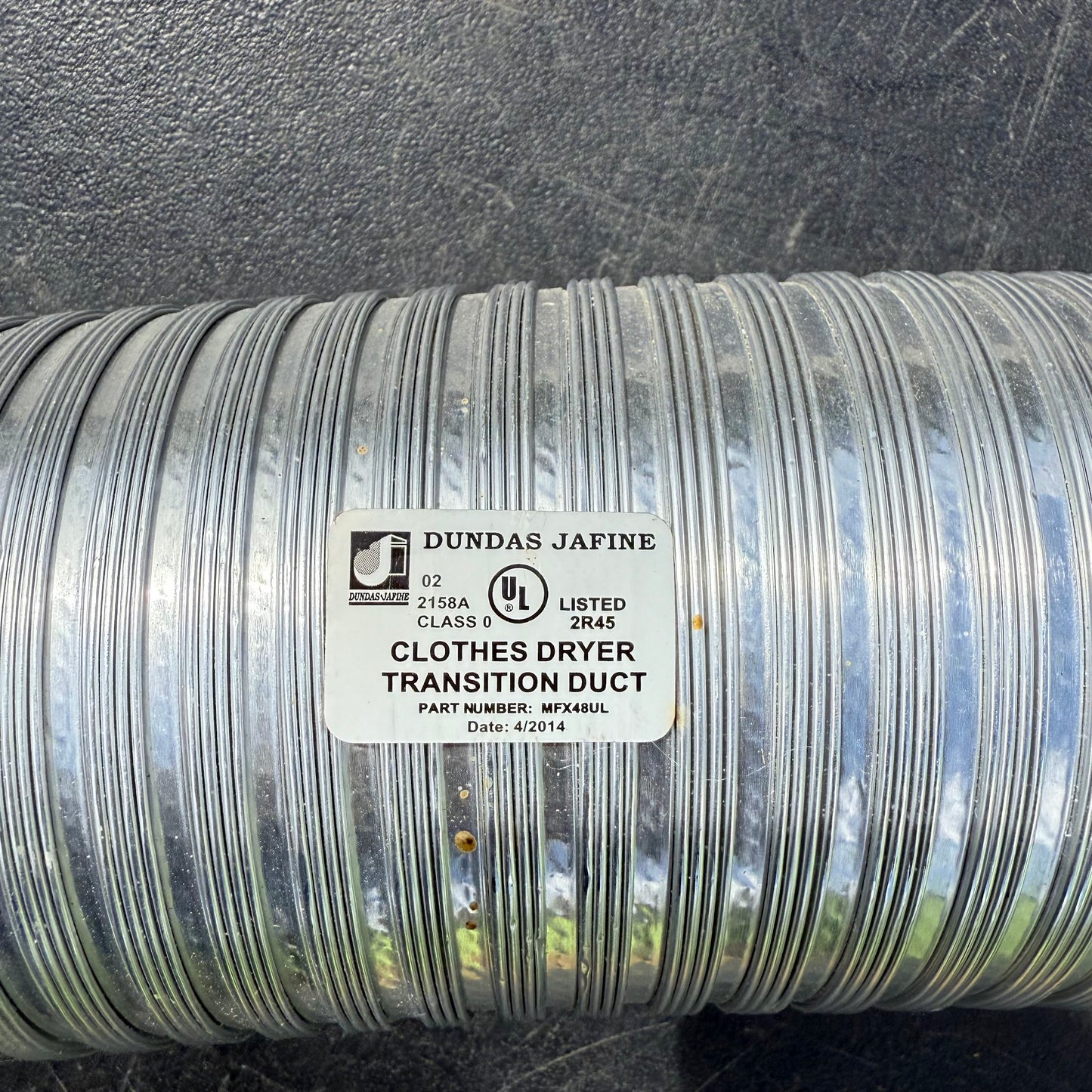Clothes Dryer Transition Duct