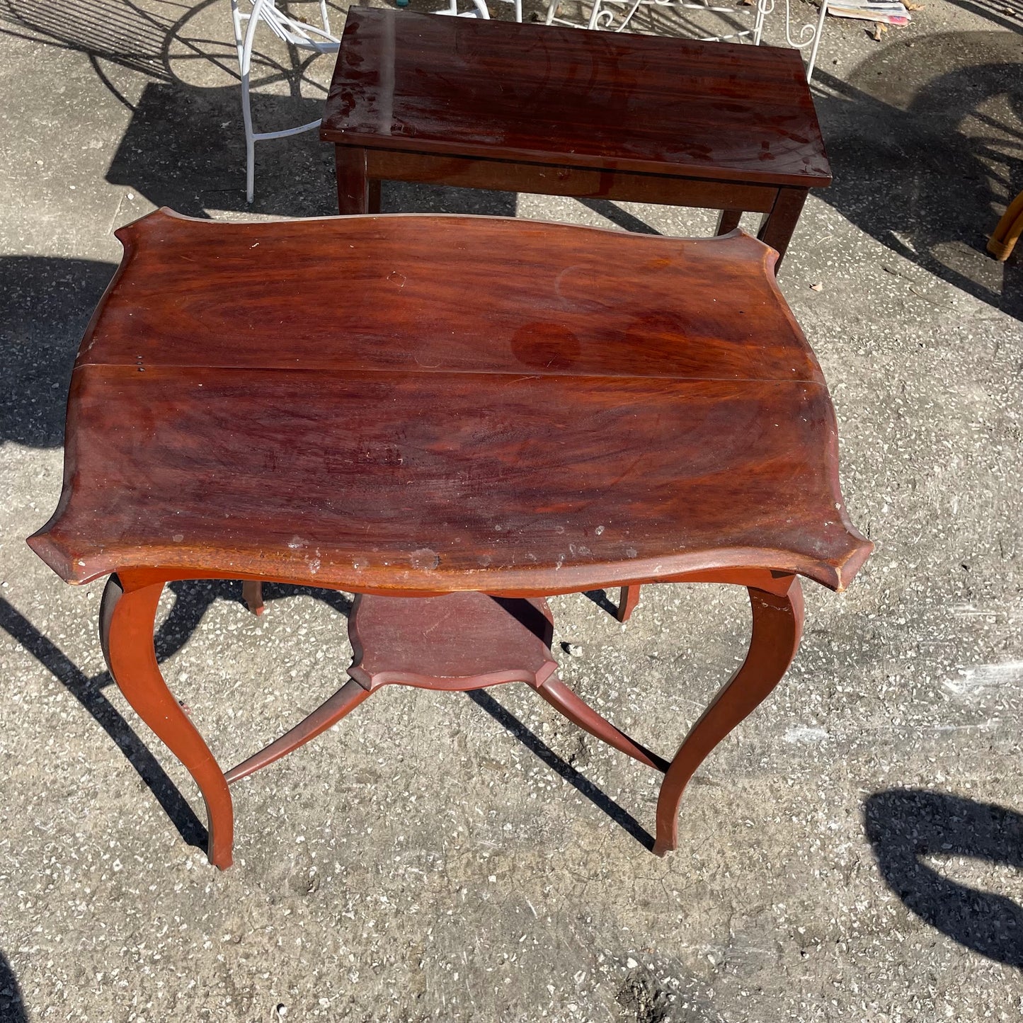 Dark Wood Console Table