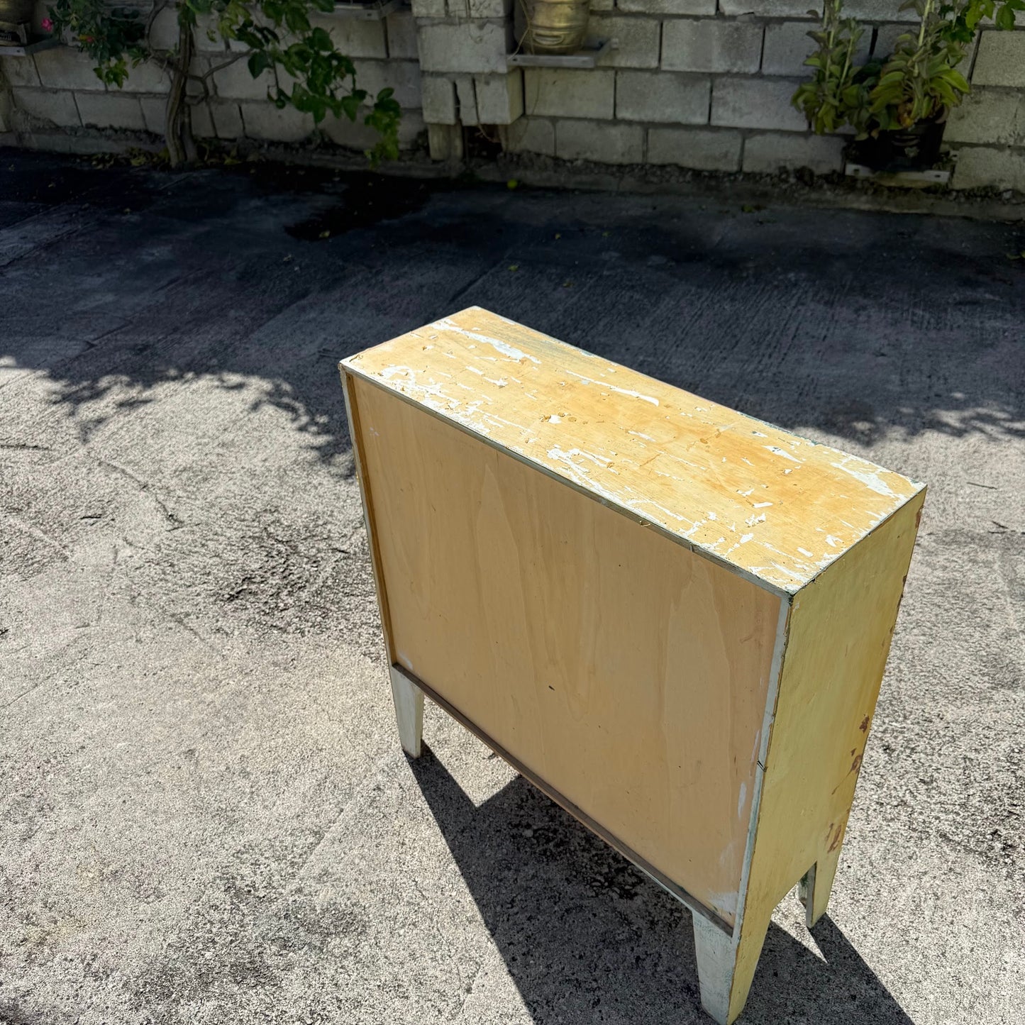 Distressed 20-Drawer Storage Cabinet