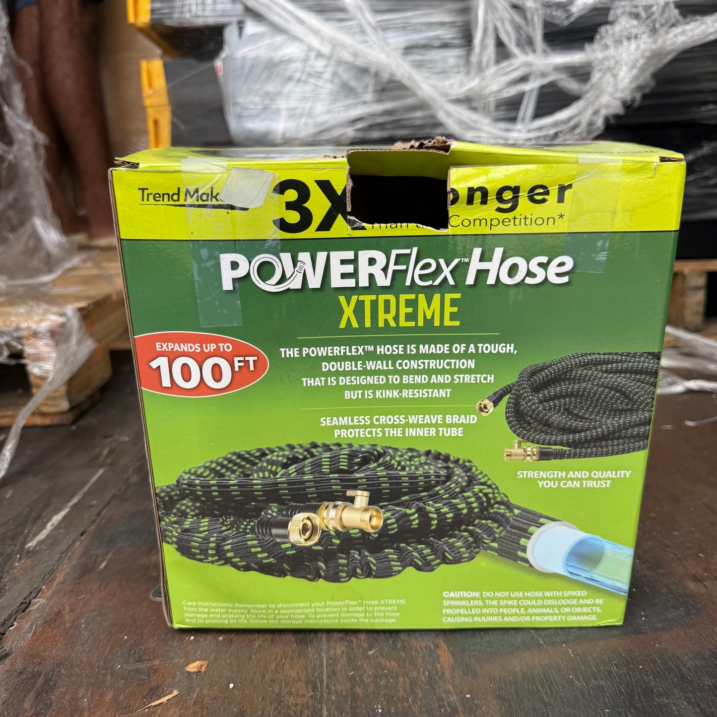 Flex-Able Hose Xtreme 1-in x 100-ft Kink Free Woven Green Hose