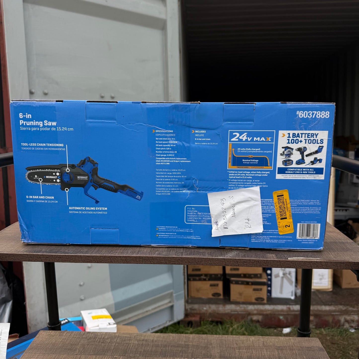 Kobalt 24-volt 6-in Battery Chainsaw