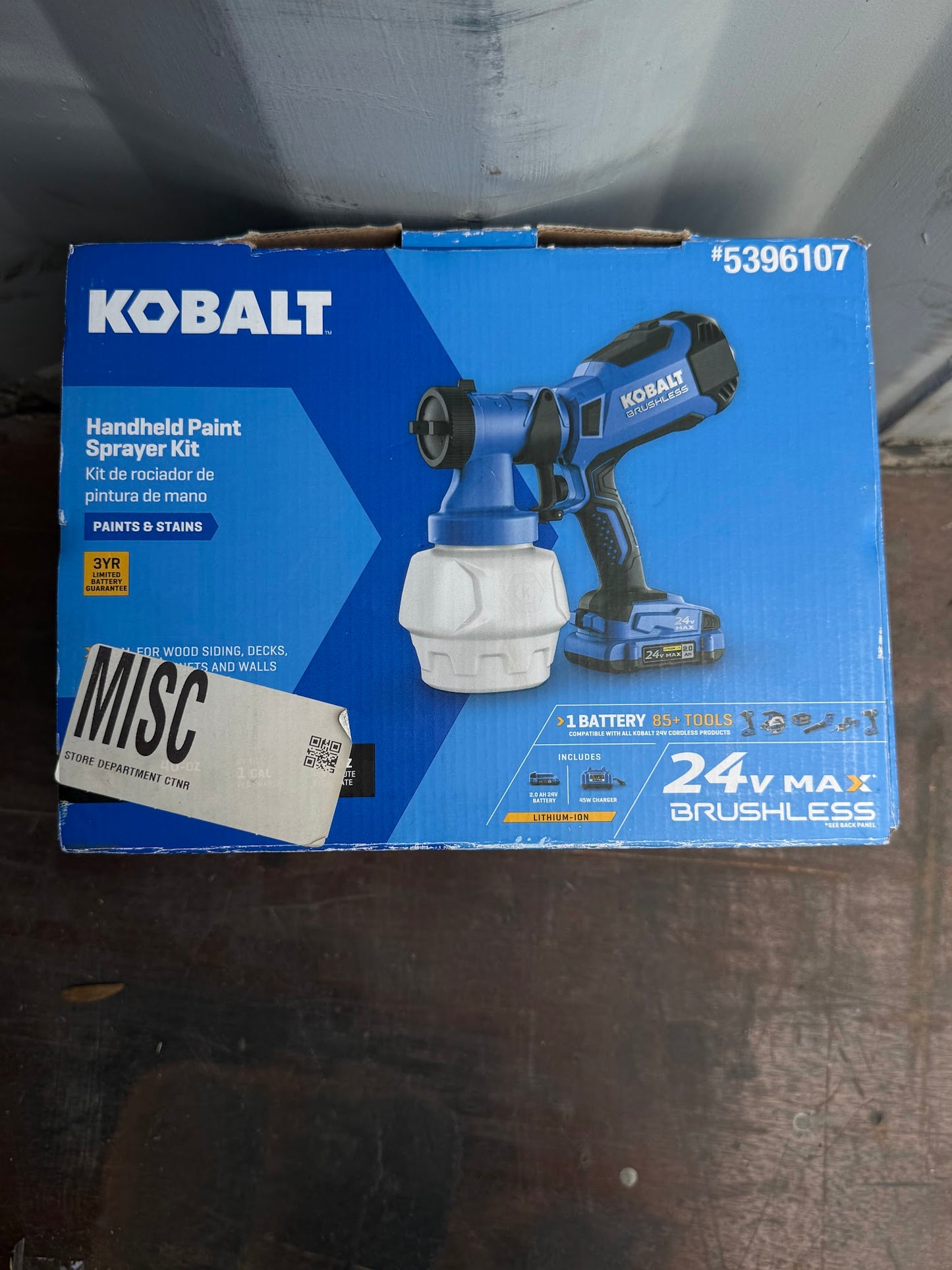Kobalt Cordless Battery Handheld HVLP Paint Sprayer (Compatible with Stains)