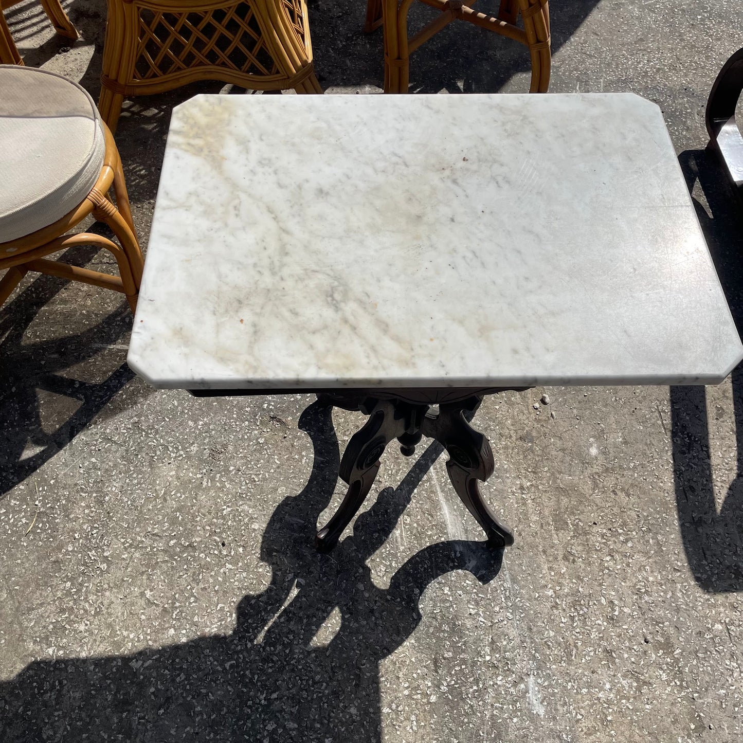Marble Top Accent Table