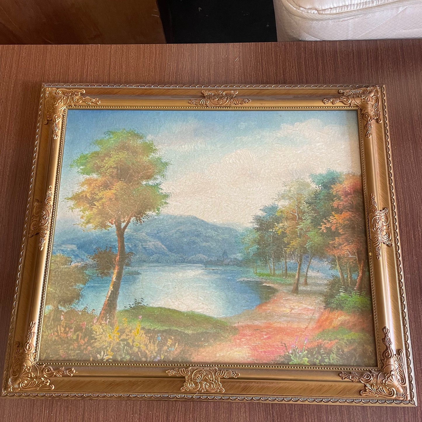 Ornate Gold Framed Landscape Painting