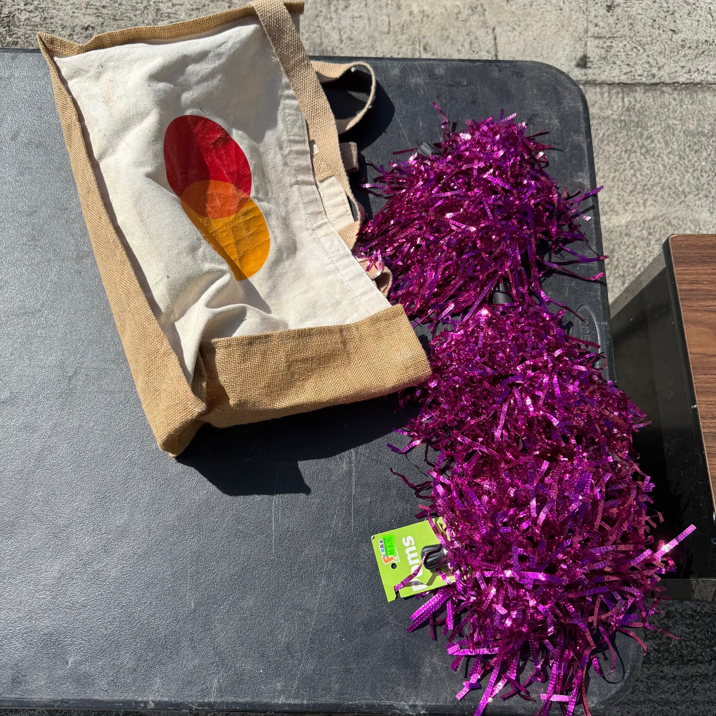 Purple Pom Poms