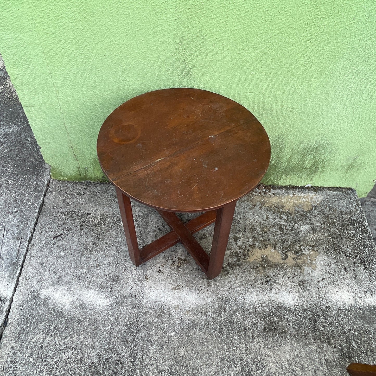 Round Wooden Side Table