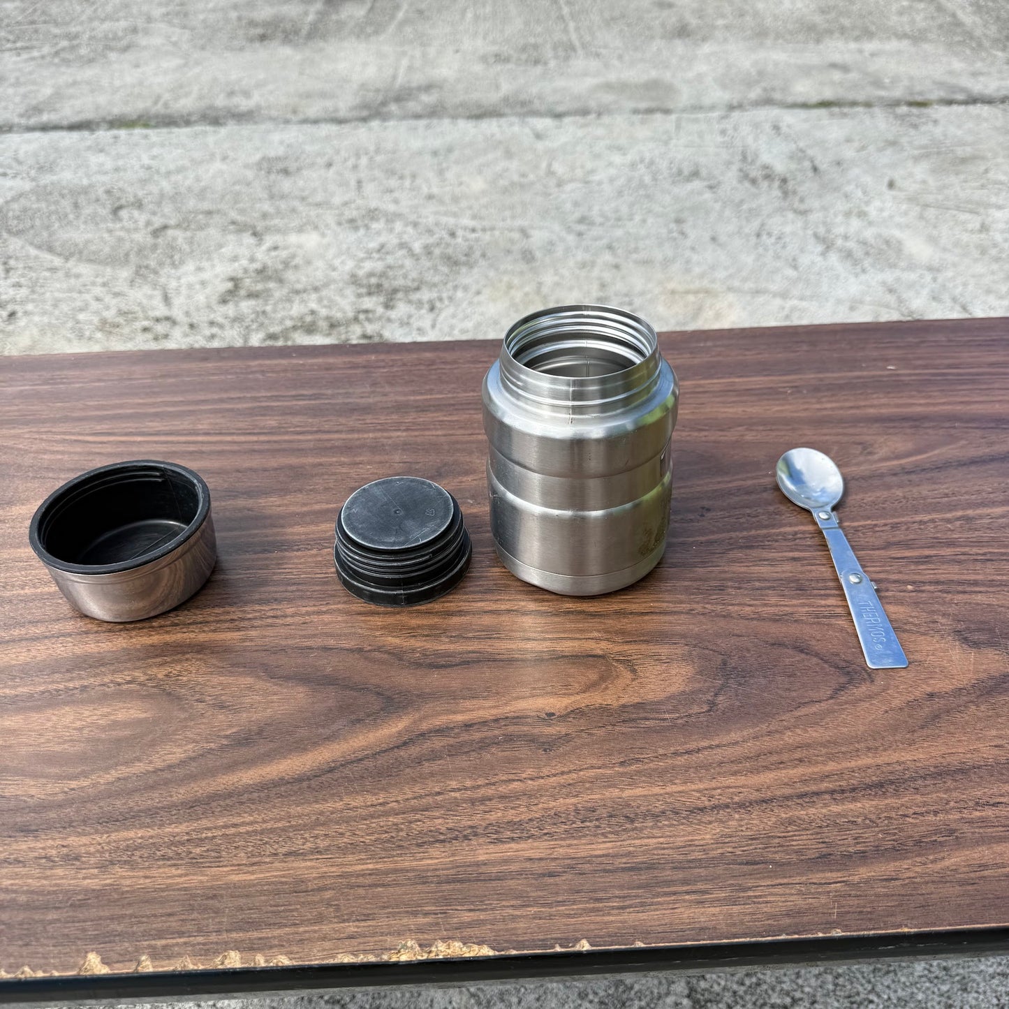 Thermos 16 oz Stainless Steel Food Jar with Folding Spoon
