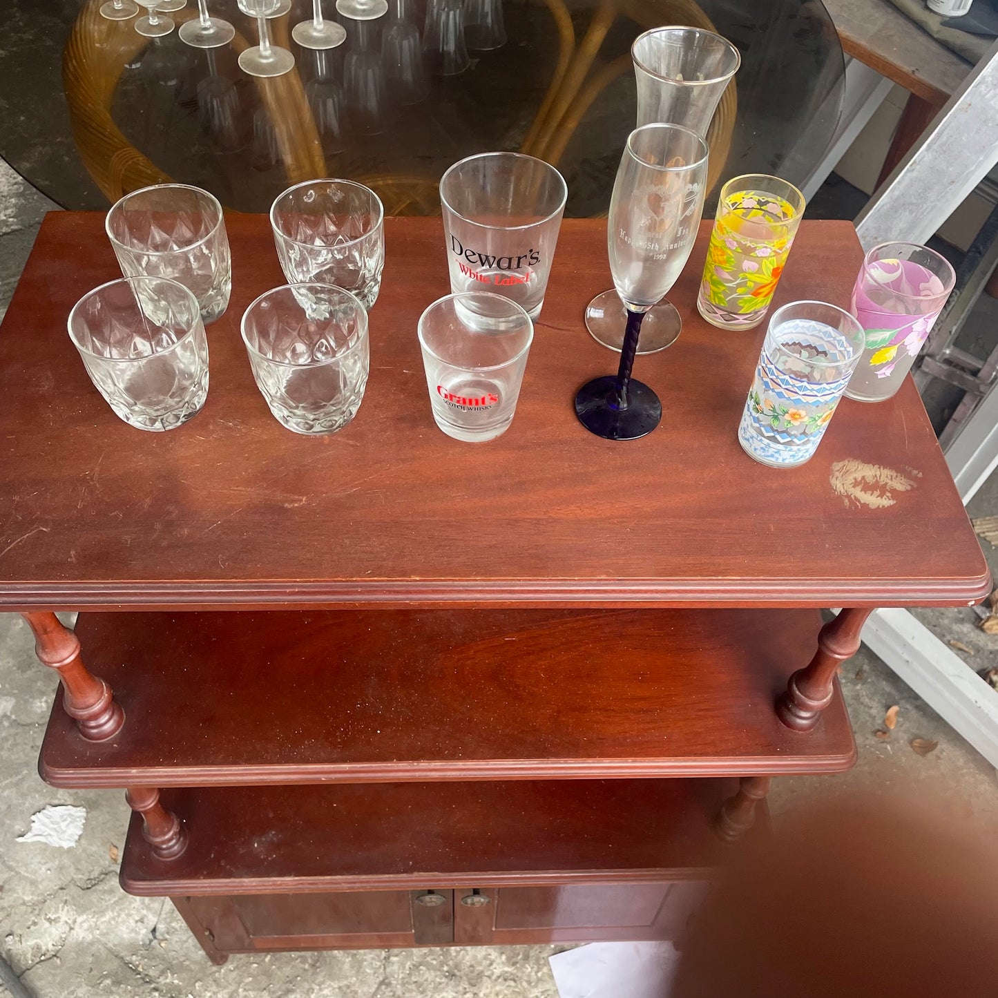 Whiskey Glasses + champagne Glasses +Drinking Glasses