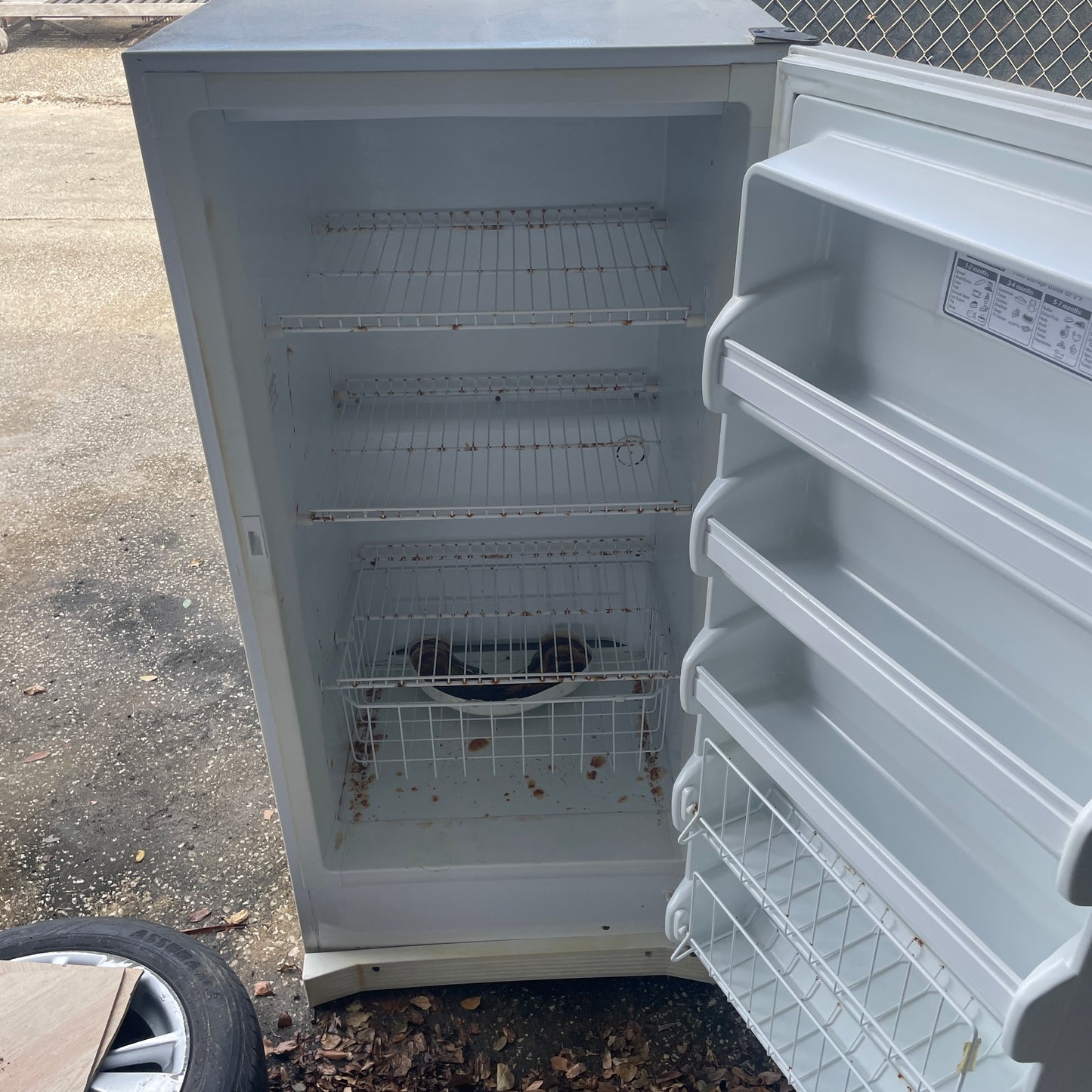 White Standing Fridge