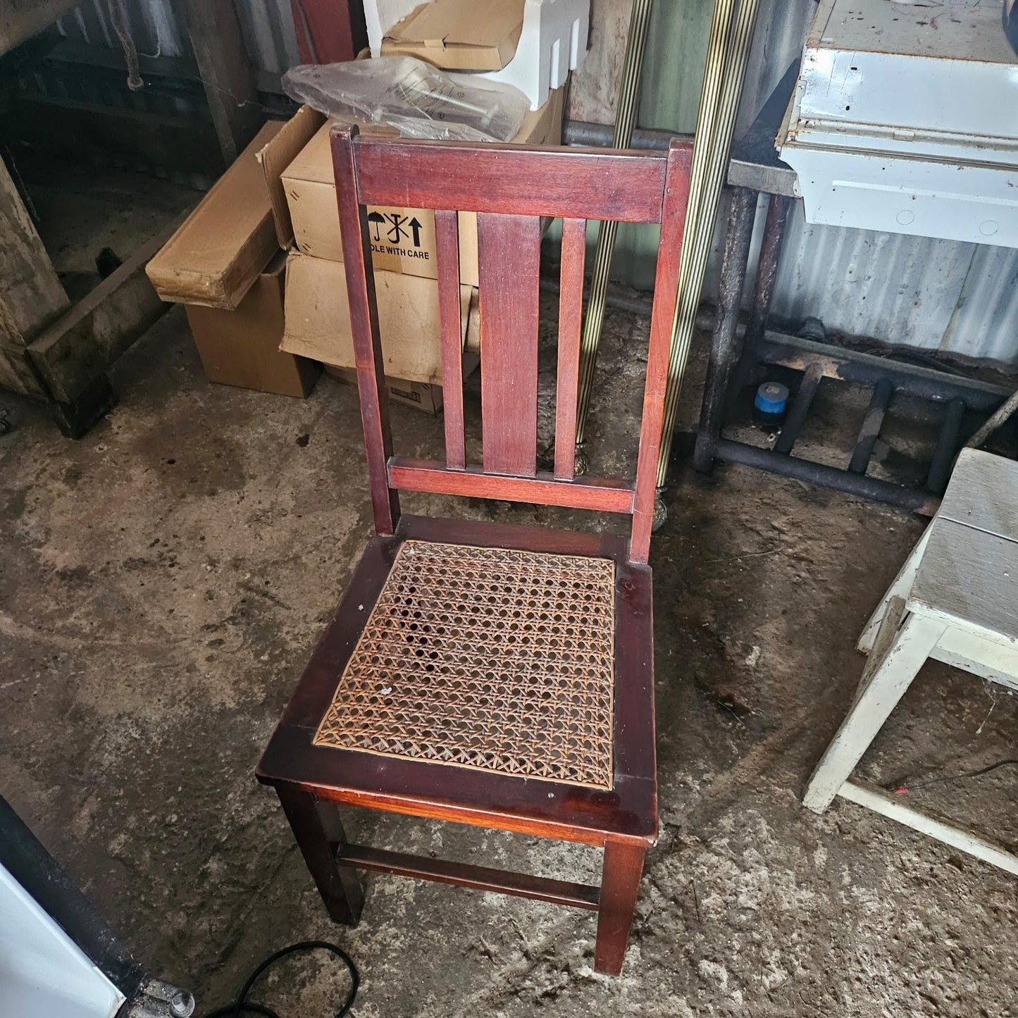 Wooden Chair with Cane Seat