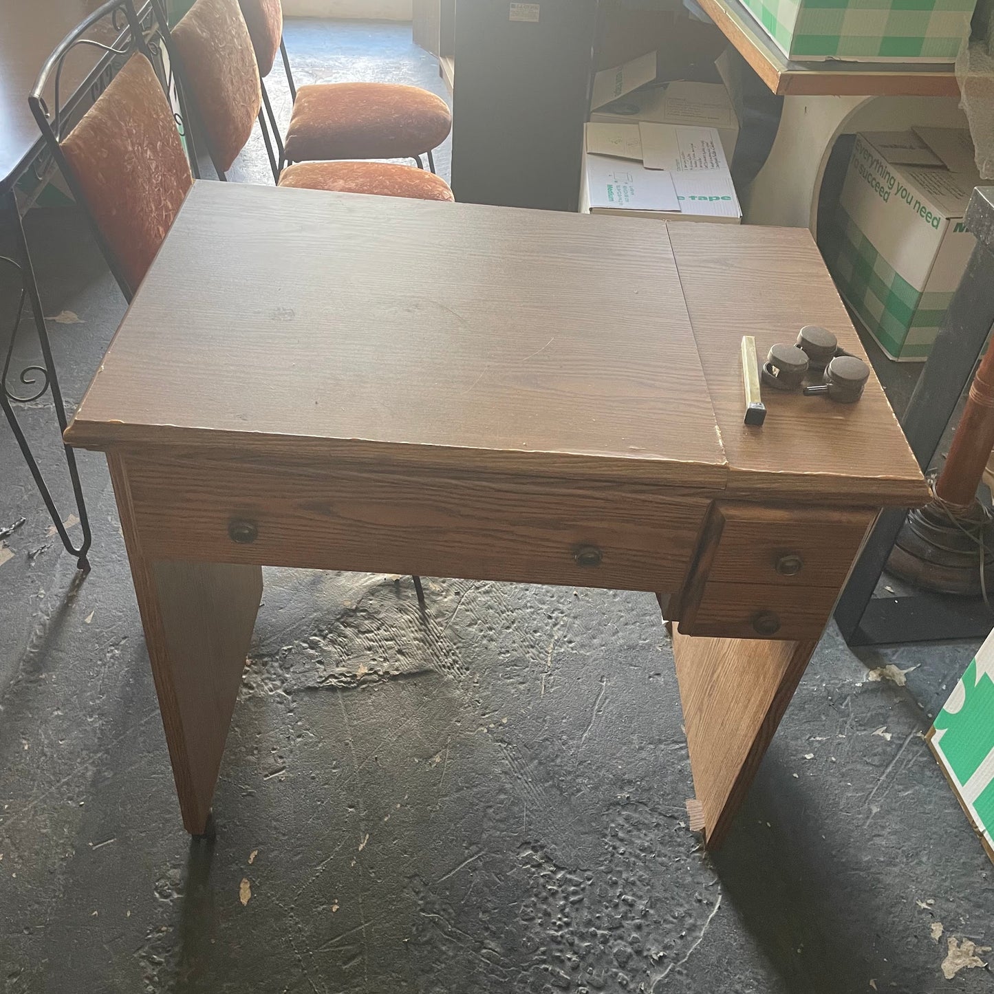 Wooden Sewing Machine Cabinet