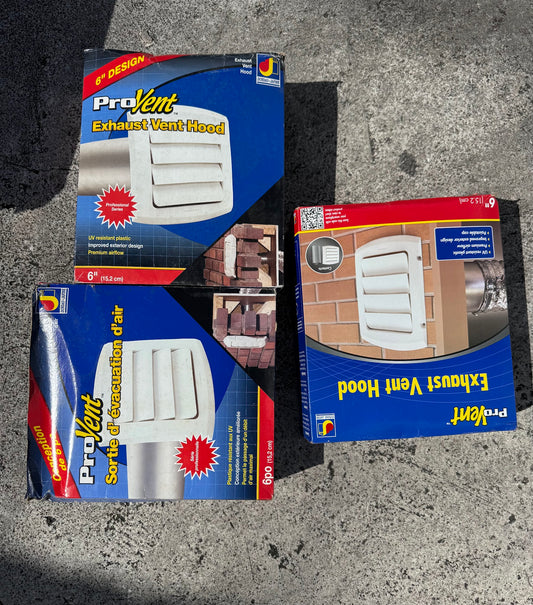 10 ProVent 6" Exhaust Vent Hoods