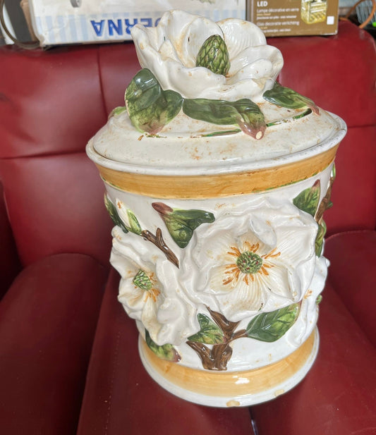 Floral Design Cookie Jar