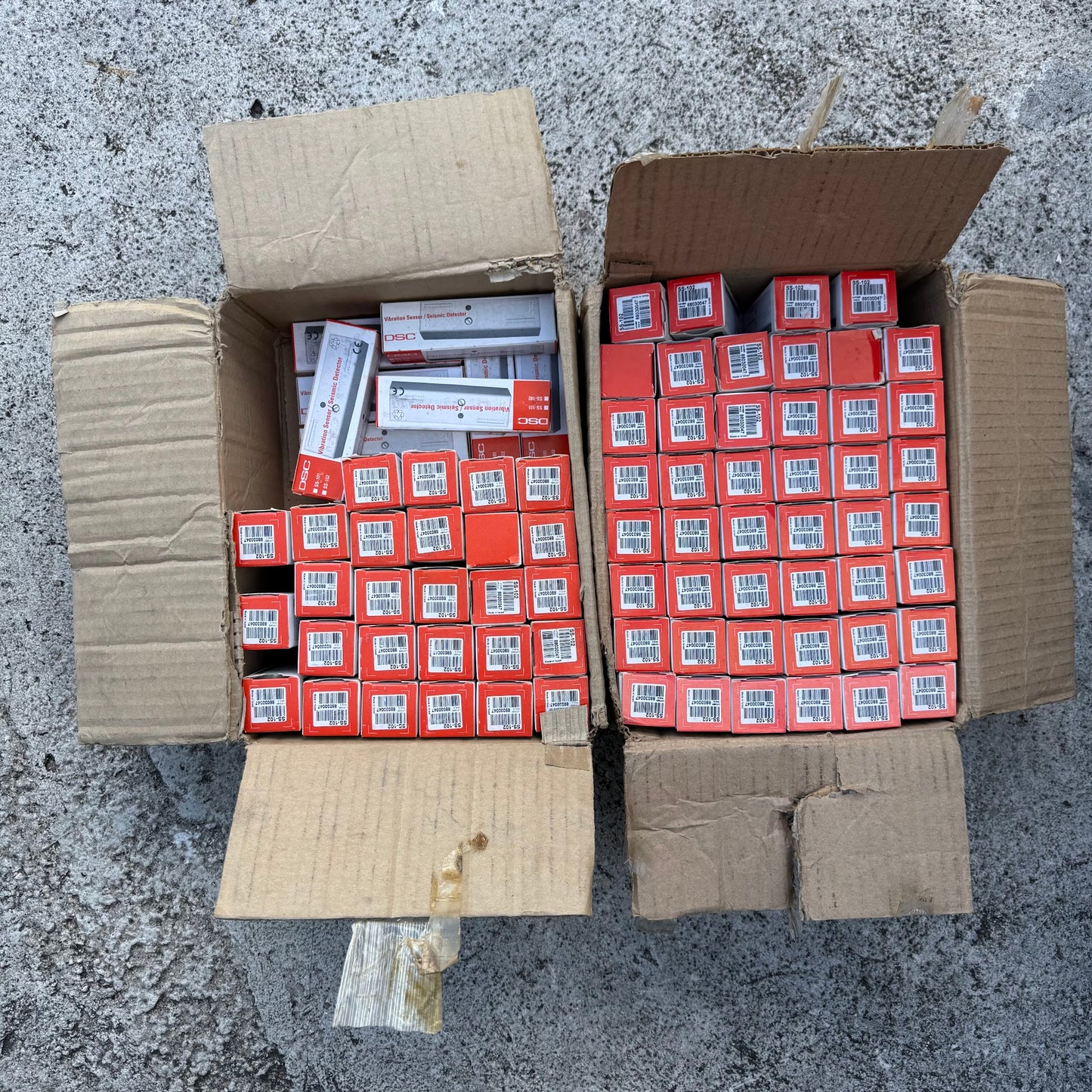 2 Boxes of DSC Vibration Sensors/Seismic Detectors