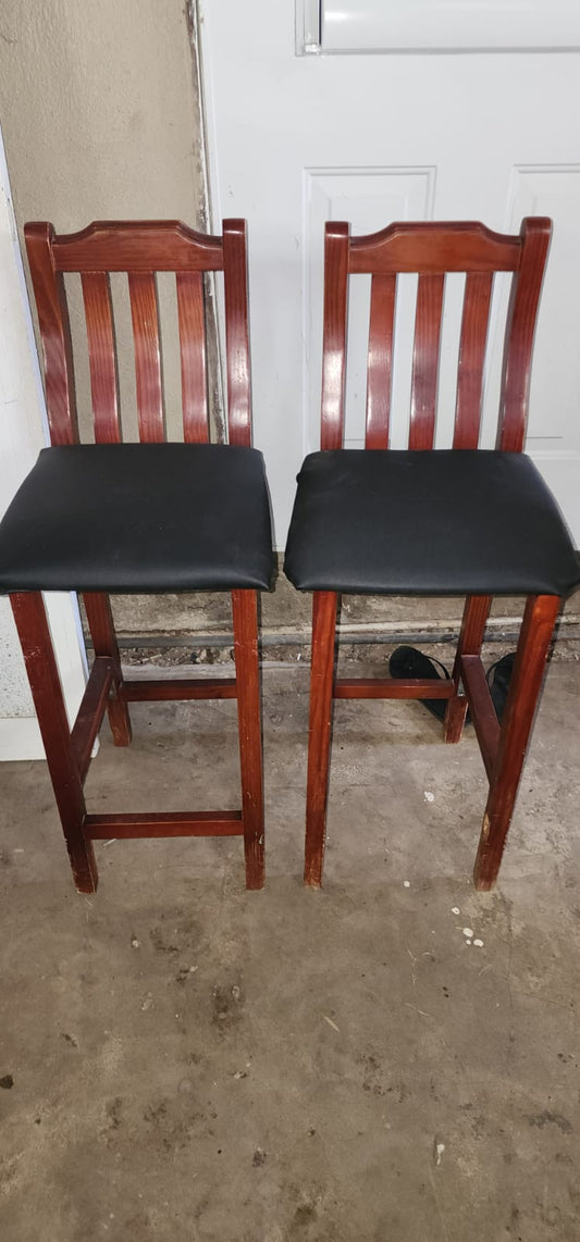 2 Wooden Barstools