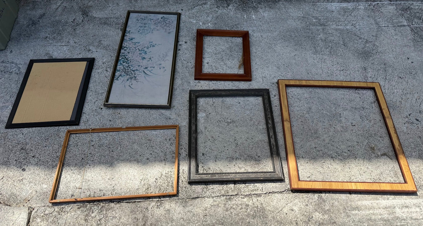 6 Assorted Picture Frames