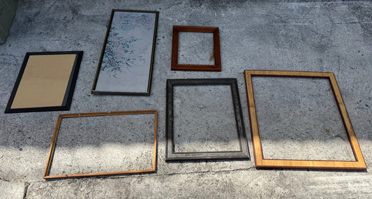6 Assorted Picture Frames