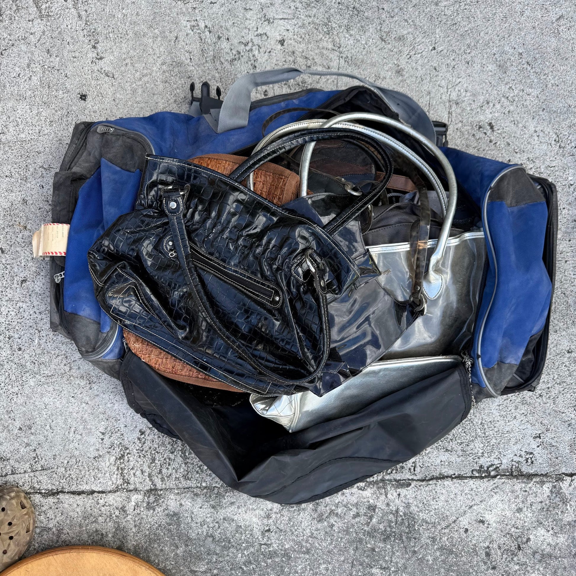 Duffel Bag + Assorted Handbags