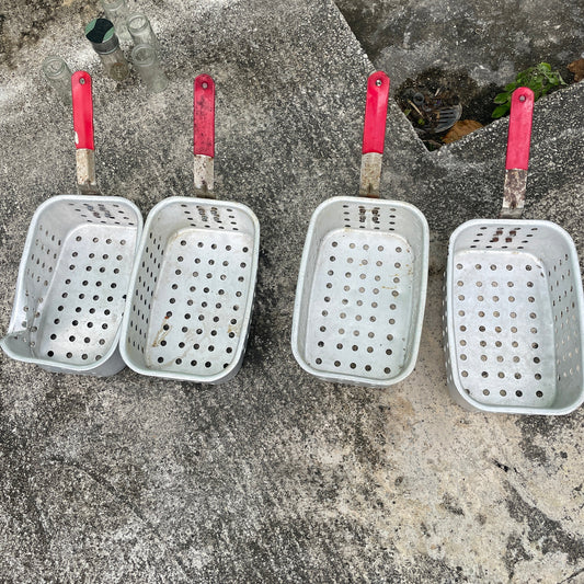 4 Perforated Grilling Baskets