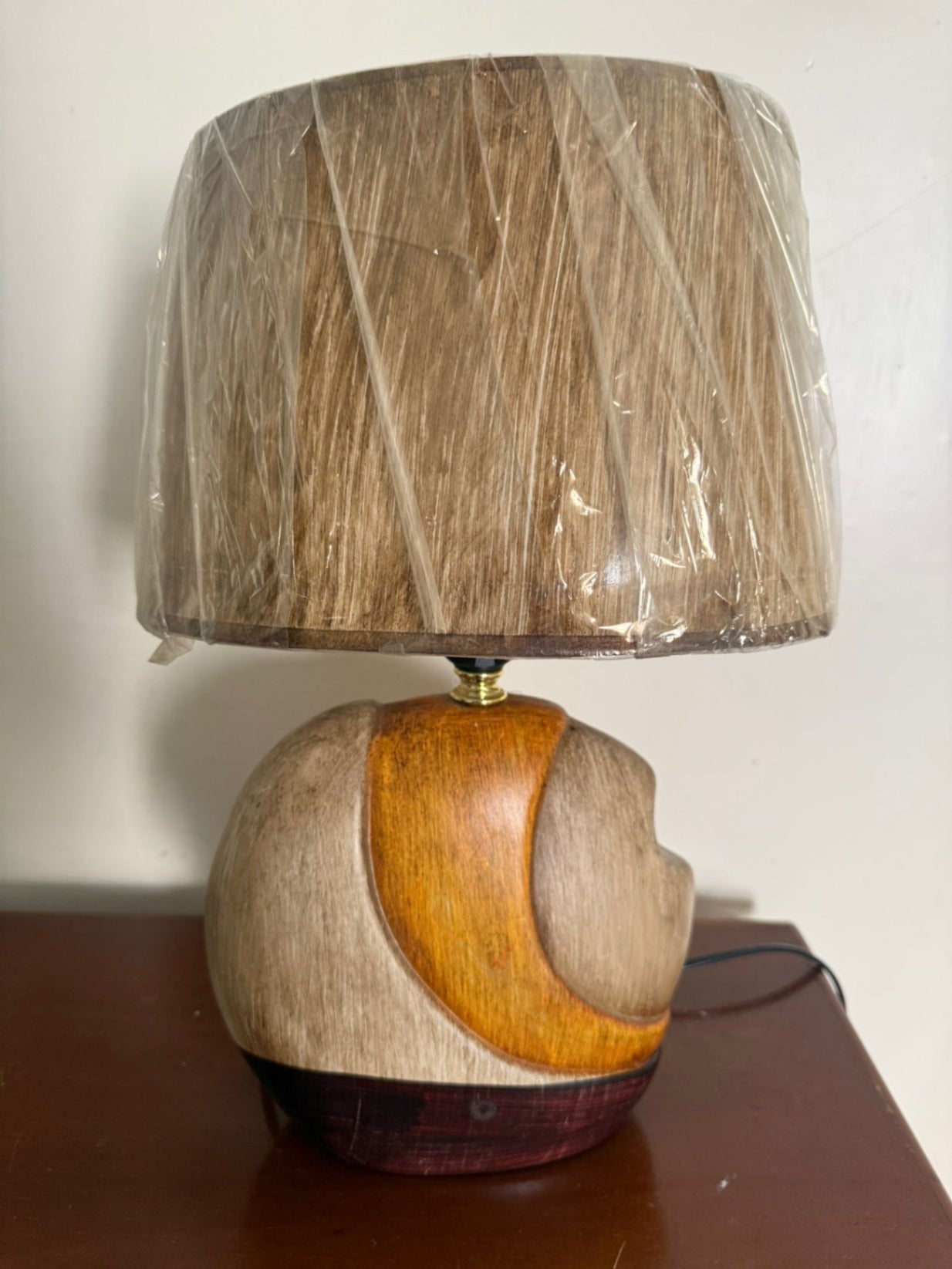 Decorative Lamp Beige, orange, brown