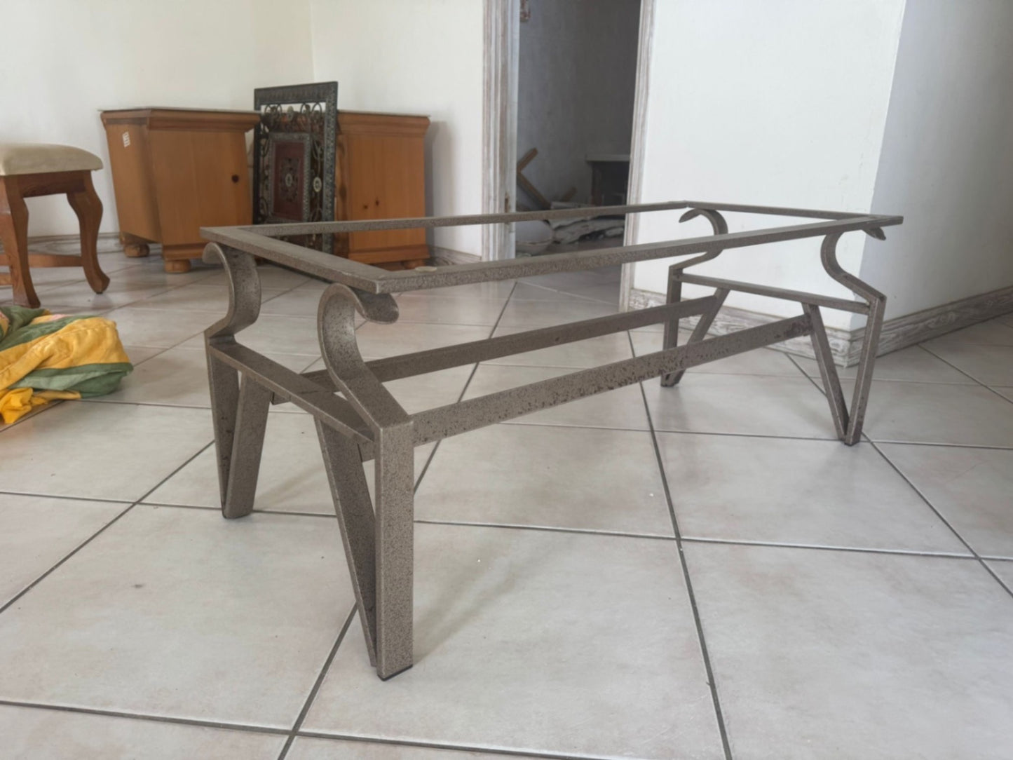 Gray metal Table Base