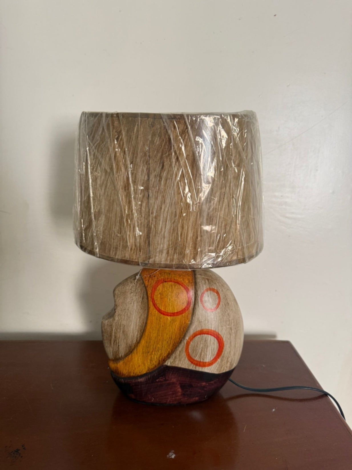Decorative Lamp Beige, orange, brown