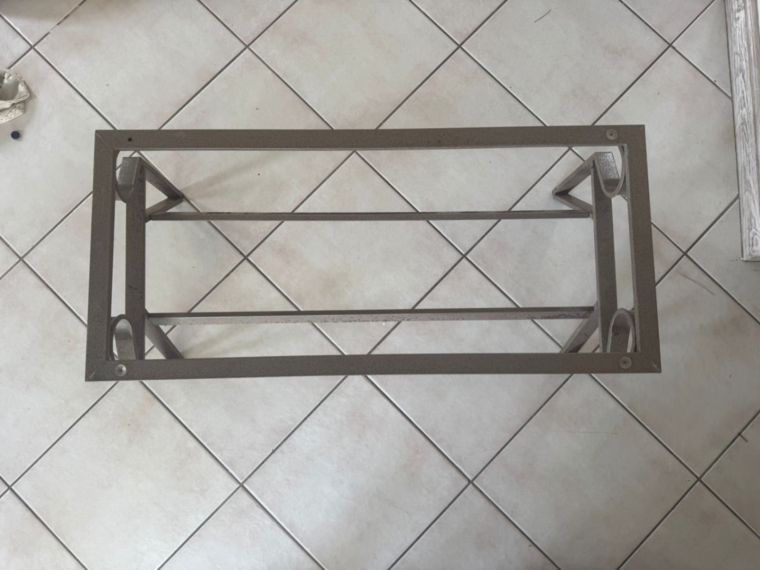 Gray metal Table Base