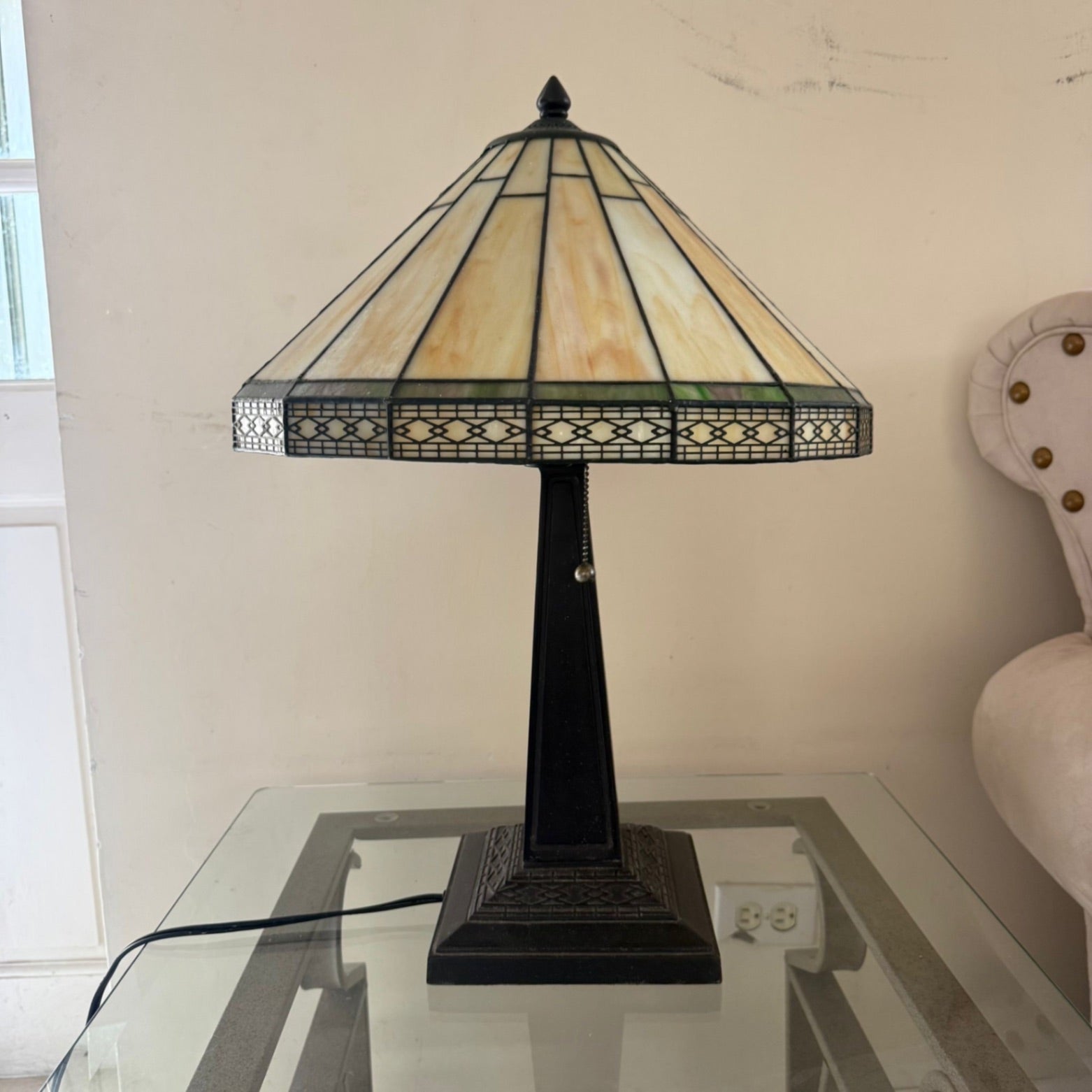 Decorative Lamp Cream, Black