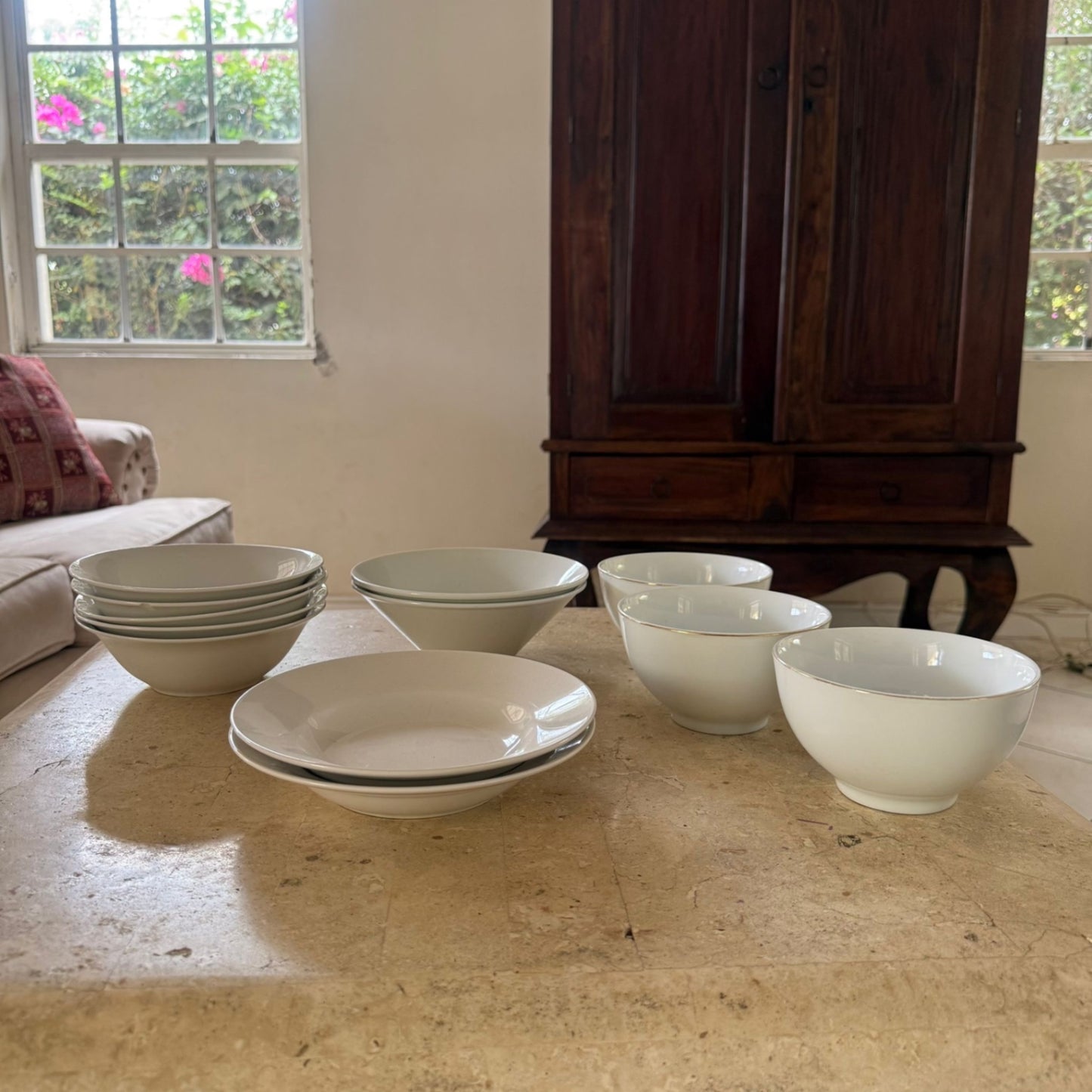 White Ceramic Bowls