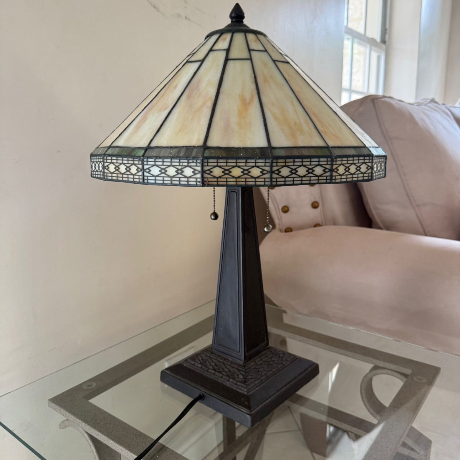 Decorative Lamp Cream, Black
