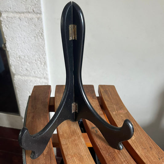 Black Wooden Plate Stand