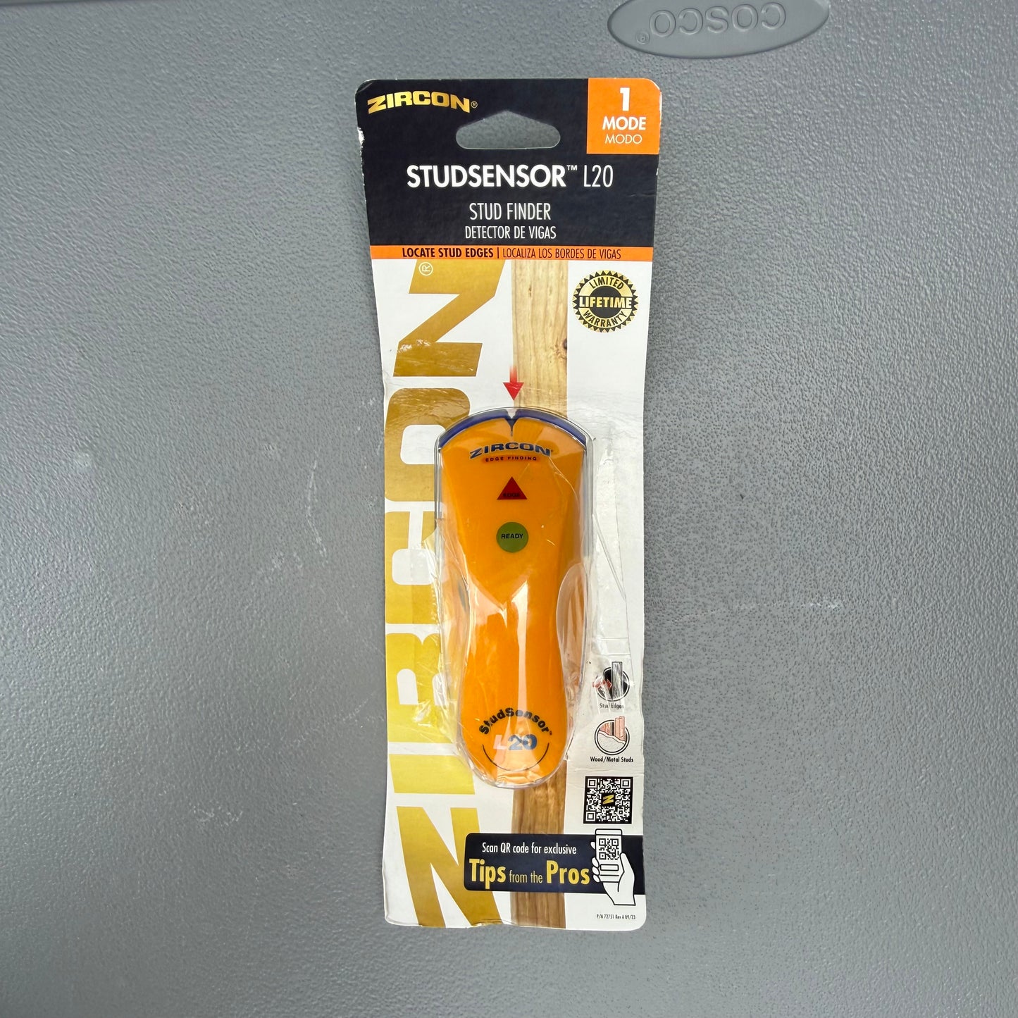 Zircon StudSensor L20 Stud Finder 0.75-in Scan Depth Wood Stud Finder