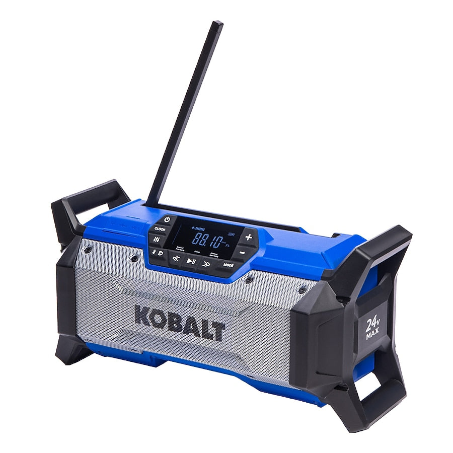 Kobalt 24-Volt Water Resistant Cordless Bluetooth Jobsite Radio