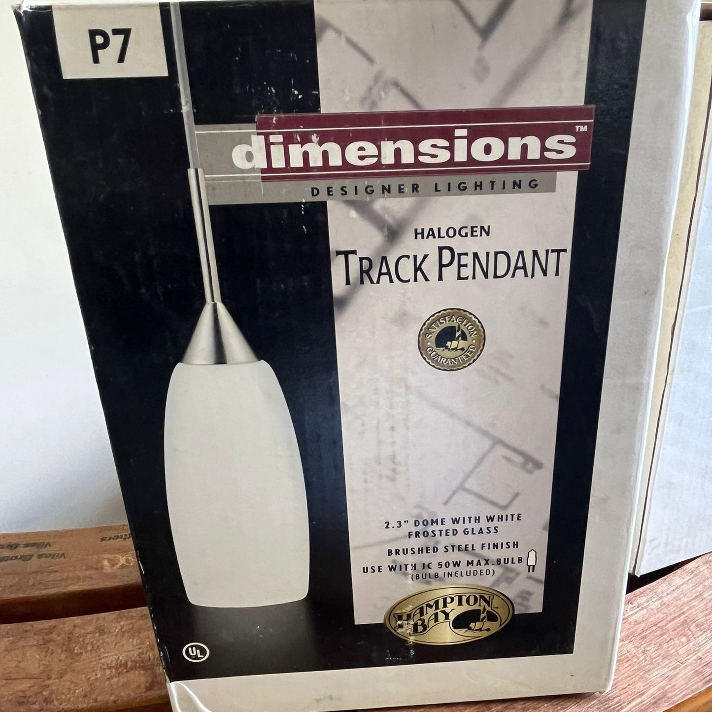 Set of 3 Dimensions Halogen Track Pendant Light Fixtures