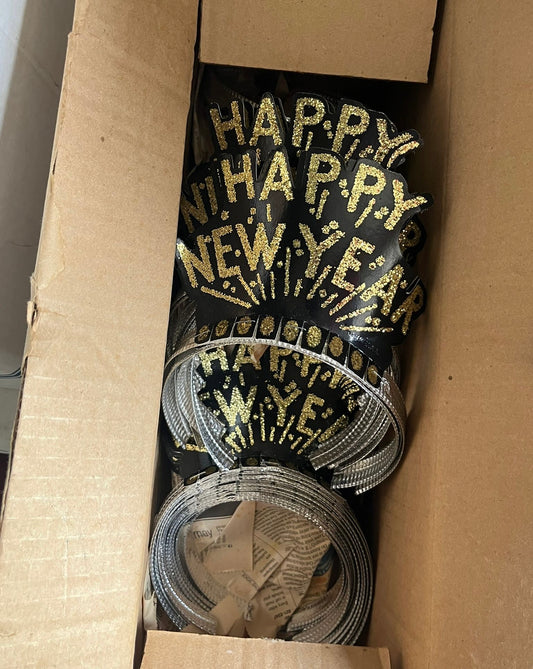 3 Boxes of Happy New Year Hats