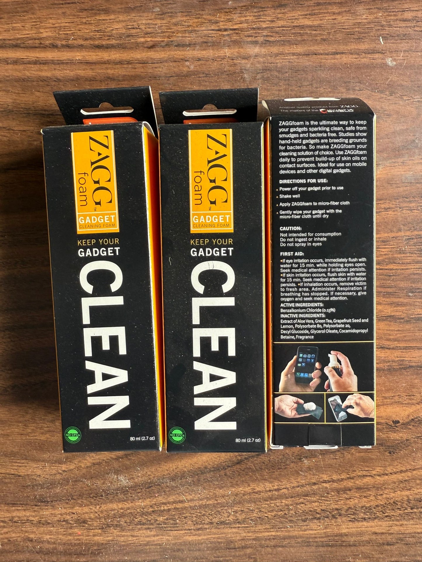 Set of 3 Zagg Gadget Foam Cleaners