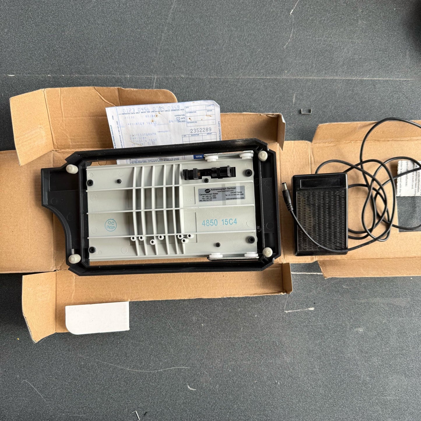 Addressograph Manual Credit Card Imprinter
